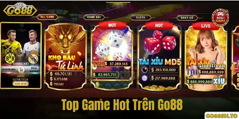 Trang chủ 6 Top Game Hot Trên Go88.